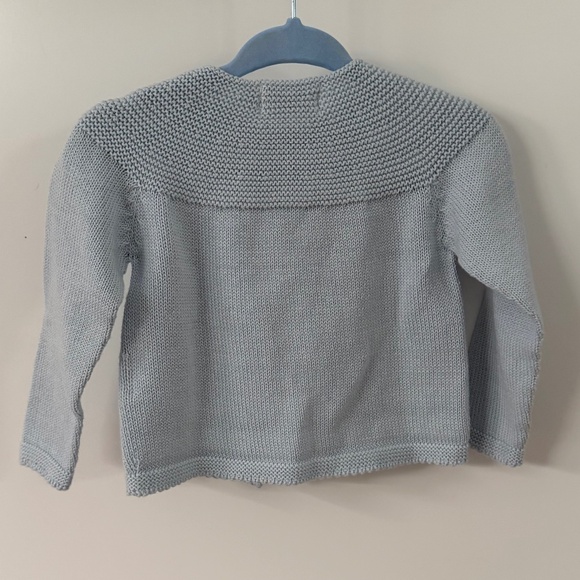 Mi Lucero Blue Round Neck Button Cardigan, NWT, 9M - Picture 2 of 5